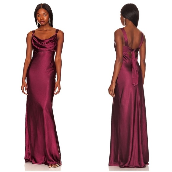 FLAW Tularosa Tate Gown in Wine Size M - Picture 1 of 15
